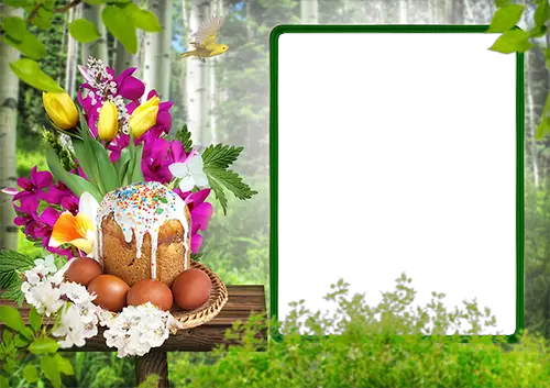 Molduras para fotos - Bright Easter photo frame