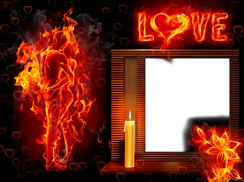 Фоторамка - Пламенная любовь
