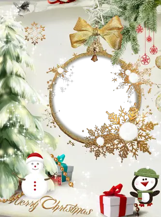 Foto rámeček - Vánoční strom hračka
