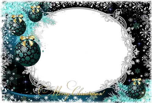 Cornici fotografiche - Decorazioni di Natale con una bella glassa