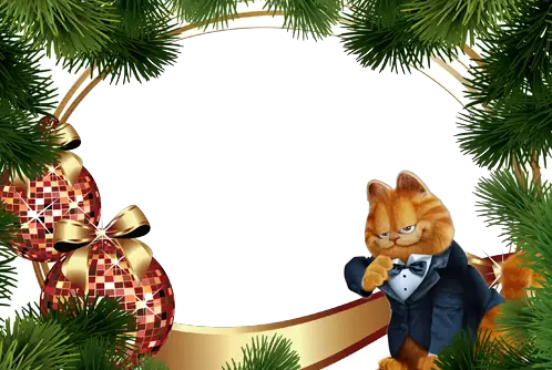 Foto rámeček - Garfield je Nový rok