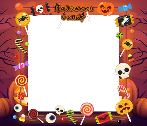 Photo frame - Halloween candy