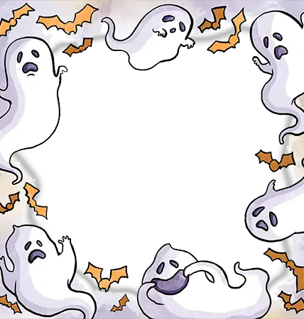 Molduras para fotos - Halloween ghosts party