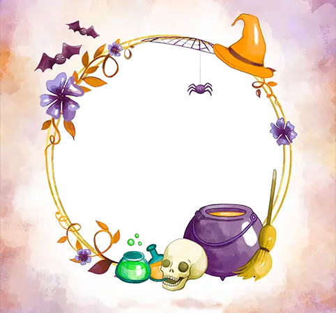 Photo frame - Halloween magic potion