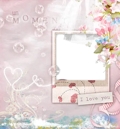 Photo frame - Love photo frame with hearts