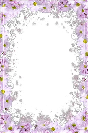 Фоторамка - Пурпурные цветы