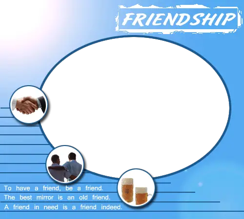 Foto rámeček - Muži přátelství