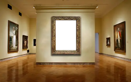 Foto rámeček - Malování v muzeu
