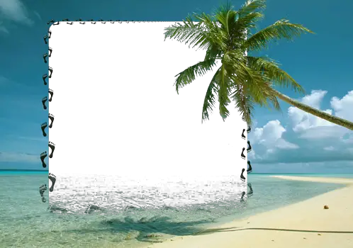 Foto rámeček - Radost z pustém ostrově