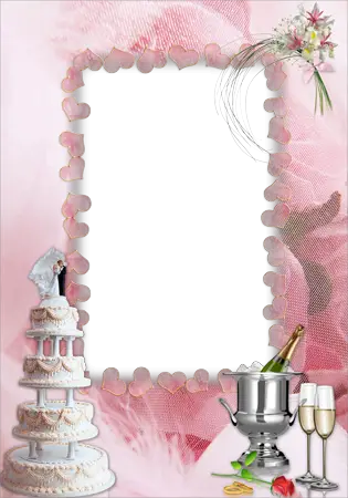 Foto rámeček - Svatební dort