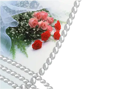 Cadre photo - Les roses de mariage