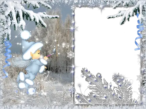 Molduras para fotos - Inverno fantasia