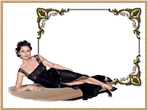 Foto rámeček - Žena v černém