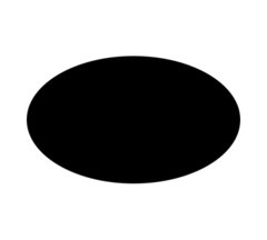 Photo in a shape of oval
