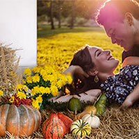 Foto efecto - Autumnal pumpkins