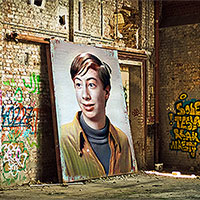 Efeito de foto - Graffiti in an abandoned house
