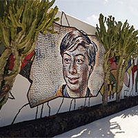 Foto efecto - Mosaic on the wall