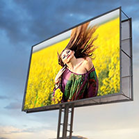Efekt - On the billboard against the evening sky