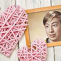 Photo effect - Pink hearts made for you