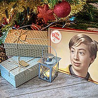 Foto efecto - Postcard on Christmas holidays