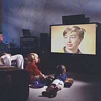 Foto efecto - Watching TV