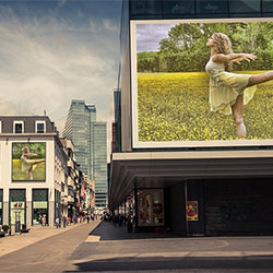 Efeito de foto - Billboards in the city center