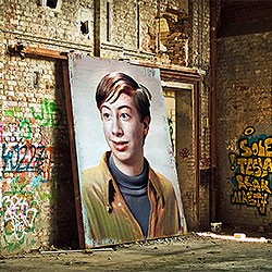 Efeito de foto - Graffiti em uma casa abandonada