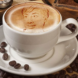 Effet photo - Texture luxueuse de cappuccino