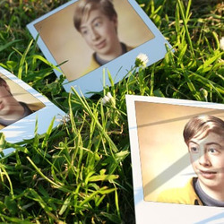 Photo effect - Photos on the grass