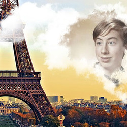 Foto efecto - Postal. Saludos desde París
