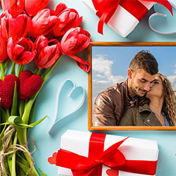 Foto efecto - Valentines Day. Presents for you