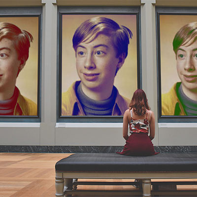 Photo effects. Gallery. Three colors