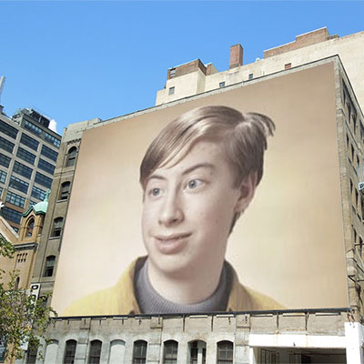 Effet photo - Publicité sur le bâtiment