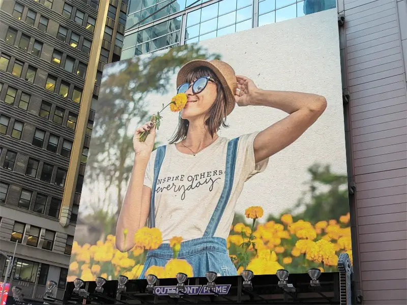 Photo effect - Billboard on the city street