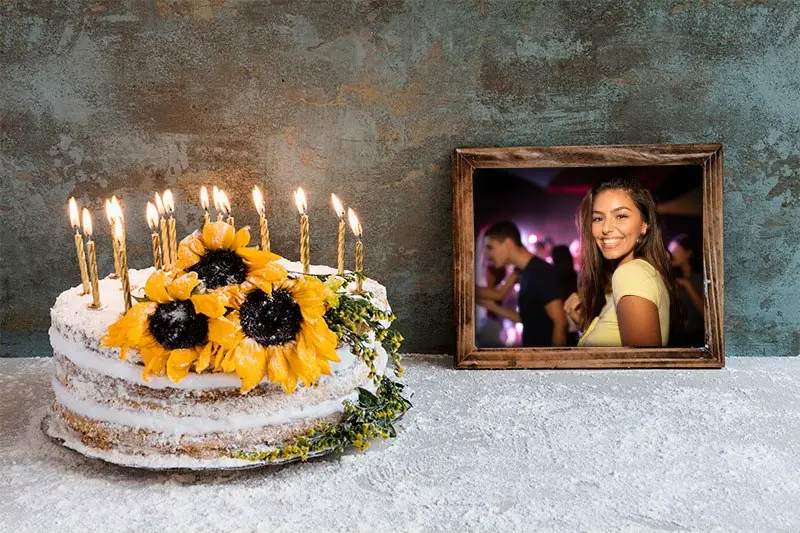 Photo effect - Birthday cake