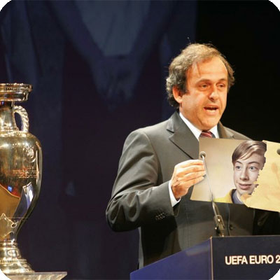 Effet photo - Euro 2012. Platini a annoncé vainqueur