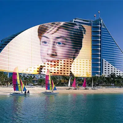 Photo effect - Luxury hotel in Dubai