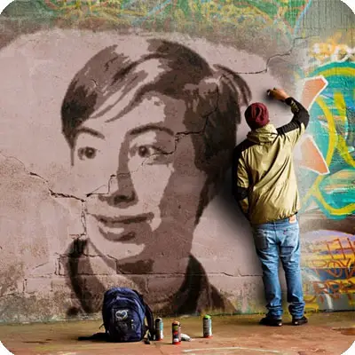 Фотоэффект - Создание прикольных граффити на улице