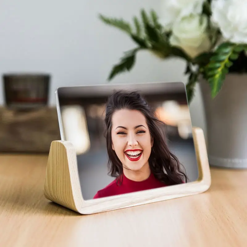Фотоефект - Photo frame with a wooden base
