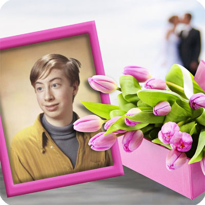 Фотоэффект - Изысканный букет розовых тюльпанов