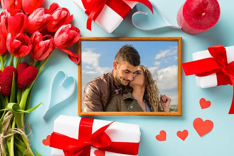 Foto efecto - Valentines Day. Presents for you