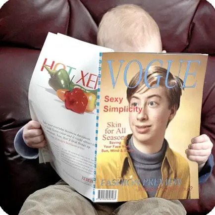 Photo effect - On the cover of Vogue magazine