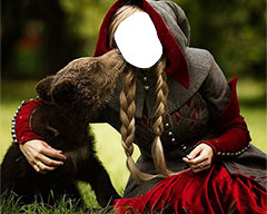 Girl with a bear