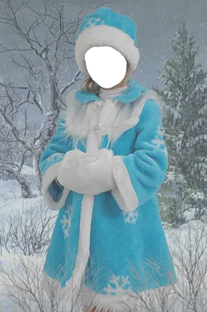 Face effects. Snow maiden