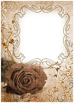 Vintage wedding frame