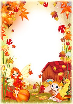 Autumn falling leaves
