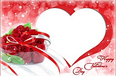 День святого Валентина. Троянди в формі серця