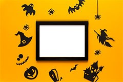 Halloween Yellow frame