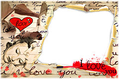 Letter with words of love