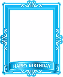 Blue Birthday Frame